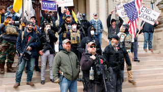 Right-Wing Protesters, Some Armed, Demand Governors End Social Distancing Measures